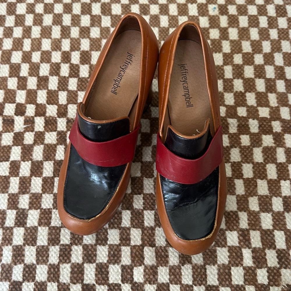 Jeffrey Campbell loafer heels